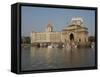 Gateway of India with Taj Mahal Palace and Tower Hotel in the background, Colaba, Mumbai, Mahara...-null-Framed Stretched Canvas