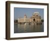 Gateway of India with Taj Mahal Palace and Tower Hotel in the background, Colaba, Mumbai, Mahara...-null-Framed Photographic Print