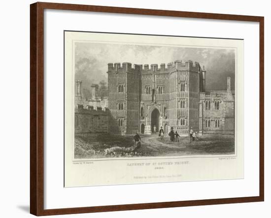 Gateway of St Osyth's Priory, Essex-William Henry Bartlett-Framed Giclee Print