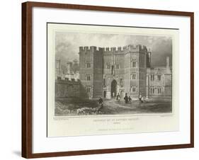 Gateway of St Osyth's Priory, Essex-William Henry Bartlett-Framed Giclee Print