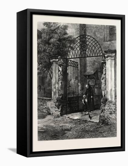 Gateway of the Cathedral Coire, Chur, Switzerland, 19th Century-null-Framed Stretched Canvas