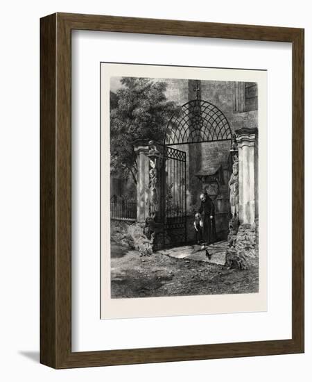 Gateway of the Cathedral Coire, Chur, Switzerland, 19th Century-null-Framed Giclee Print