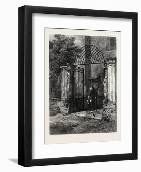 Gateway of the Cathedral Coire, Chur, Switzerland, 19th Century-null-Framed Giclee Print