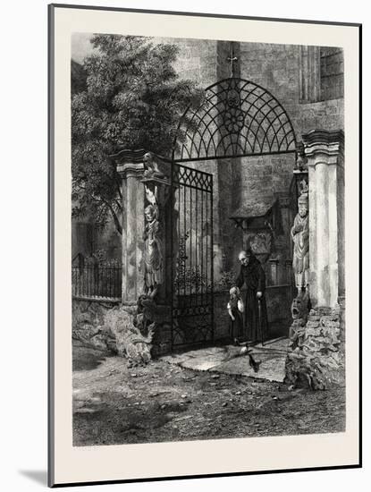 Gateway of the Cathedral Coire, Chur, Switzerland, 19th Century-null-Mounted Giclee Print