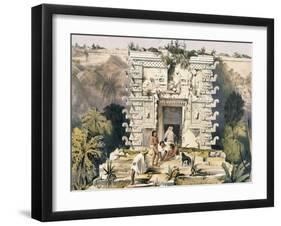 Gateway of the Great Teocallis, from 'Views of Ancient Monuments in Central America, Chiapas and…-Frederick Catherwood-Framed Giclee Print