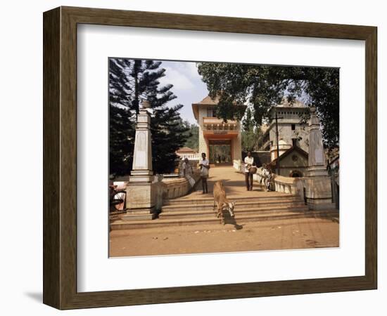 Gateway of the Shantadurga Temple, Quela, Goa, India-Michael Short-Framed Photographic Print