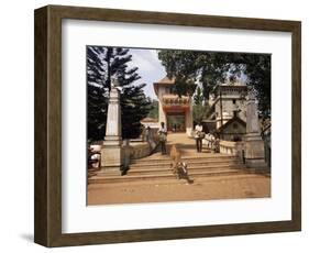 Gateway of the Shantadurga Temple, Quela, Goa, India-Michael Short-Framed Photographic Print