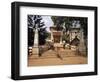 Gateway of the Shantadurga Temple, Quela, Goa, India-Michael Short-Framed Photographic Print