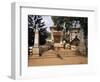 Gateway of the Shantadurga Temple, Quela, Goa, India-Michael Short-Framed Photographic Print