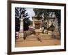 Gateway of the Shantadurga Temple, Quela, Goa, India-Michael Short-Framed Photographic Print