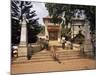 Gateway of the Shantadurga Temple, Quela, Goa, India-Michael Short-Mounted Photographic Print