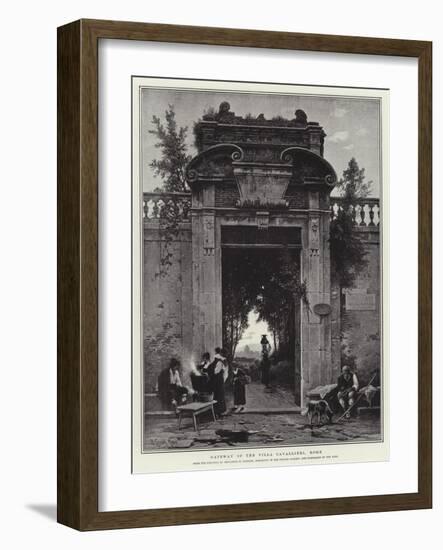 Gateway of the Villa Cavallieri, Rome-Herman David Salomon Corrodi-Framed Giclee Print