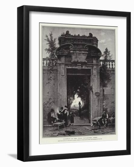 Gateway of the Villa Cavallieri, Rome-Herman David Salomon Corrodi-Framed Giclee Print