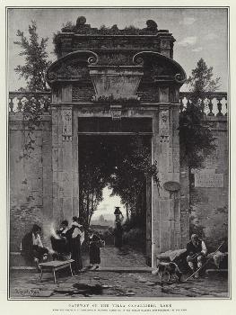 Gateway of the Villa Cavallieri, Rome' Giclee Print - Herman David Salomon  Corrodi | AllPosters.com