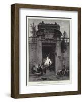 Gateway of the Villa Cavallieri, Rome-Herman David Salomon Corrodi-Framed Giclee Print