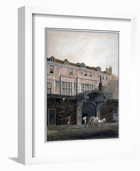 Gateway of Winchester Place, London, 1820-George Shepherd-Framed Giclee Print