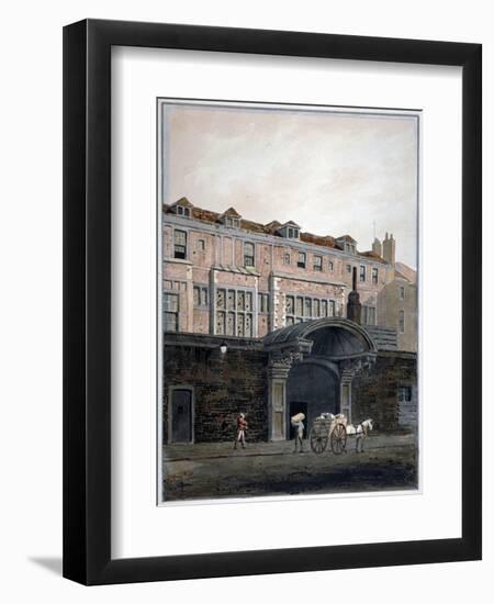 Gateway of Winchester Place, London, 1820-George Shepherd-Framed Premium Giclee Print