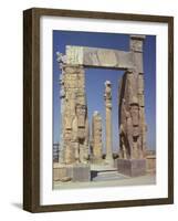 Gateway of Xerxes, Persepolis, UNESCO World Heritage Site, Iran, Middle East-Jennifer Fry-Framed Photographic Print