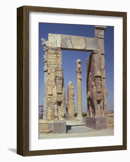 Gateway of Xerxes, Persepolis, UNESCO World Heritage Site, Iran, Middle East-Jennifer Fry-Framed Photographic Print