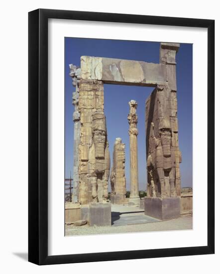 Gateway of Xerxes, Persepolis, UNESCO World Heritage Site, Iran, Middle East-Jennifer Fry-Framed Photographic Print