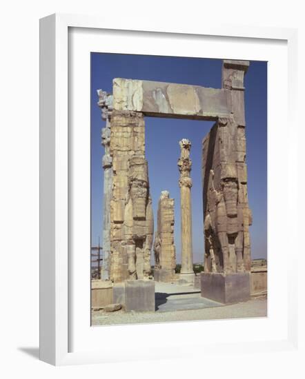 Gateway of Xerxes, Persepolis, UNESCO World Heritage Site, Iran, Middle East-Jennifer Fry-Framed Photographic Print