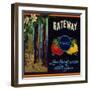 Gateway Orange Label - Lemon Cove, CA-Lantern Press-Framed Art Print