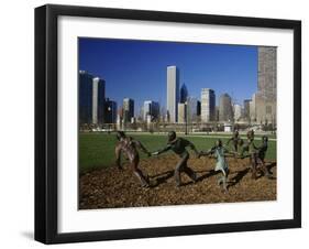 Gateway Park, Chicago, Illinois, USA-null-Framed Premium Photographic Print