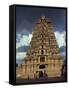 Gateway Shrine, Srirangam Temple, Tamil Nadu State, India-Woolfitt Adam-Framed Stretched Canvas