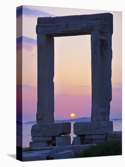 Gateway, Temple of Apollo, Archaeological Site, Naxos, Cyclades, Greek Islands, Greece, Europe-Tuul-Stretched Canvas