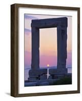 Gateway, Temple of Apollo, Archaeological Site, Naxos, Cyclades, Greek Islands, Greece, Europe-Tuul-Framed Photographic Print