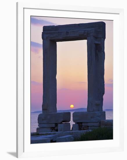 Gateway, Temple of Apollo, Archaeological Site, Naxos, Cyclades, Greek Islands, Greece, Europe-Tuul-Framed Photographic Print