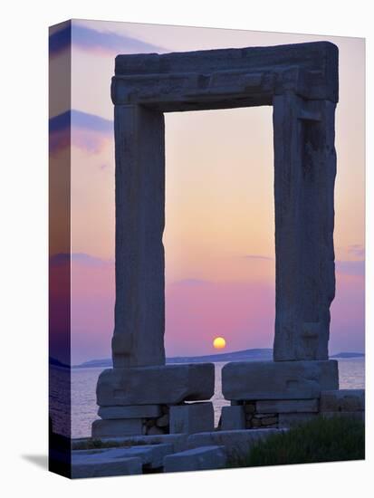 Gateway, Temple of Apollo, Archaeological Site, Naxos, Cyclades, Greek Islands, Greece, Europe-Tuul-Stretched Canvas