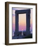 Gateway, Temple of Apollo, Archaeological Site, Naxos, Cyclades, Greek Islands, Greece, Europe-Tuul-Framed Photographic Print