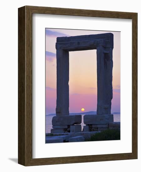 Gateway, Temple of Apollo, Archaeological Site, Naxos, Cyclades, Greek Islands, Greece, Europe-Tuul-Framed Photographic Print