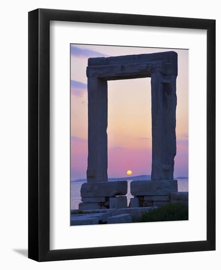 Gateway, Temple of Apollo, Archaeological Site, Naxos, Cyclades, Greek Islands, Greece, Europe-Tuul-Framed Photographic Print