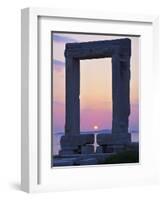 Gateway, Temple of Apollo, Archaeological Site, Naxos, Cyclades, Greek Islands, Greece, Europe-Tuul-Framed Photographic Print