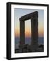 Gateway, Temple of Apollo, at the Archaeological Site, Naxos, Cyclades Islands, Greek Islands, Aege-Tuul-Framed Photographic Print