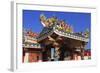 Gateway to Hainan Temple, Nathon City, Koh Samui Island, Thailand, Southeast Asia, Asia-Richard Cummins-Framed Photographic Print