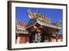 Gateway to Hainan Temple, Nathon City, Koh Samui Island, Thailand, Southeast Asia, Asia-Richard Cummins-Framed Photographic Print