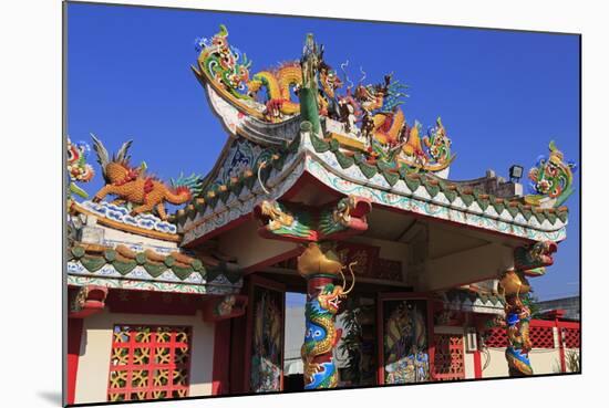 Gateway to Hainan Temple, Nathon City, Koh Samui Island, Thailand, Southeast Asia, Asia-Richard Cummins-Mounted Photographic Print