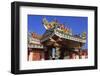 Gateway to Hainan Temple, Nathon City, Koh Samui Island, Thailand, Southeast Asia, Asia-Richard Cummins-Framed Photographic Print