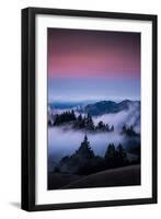 Gateway To Heaven, Beautiful Sunset and Fog at Mount Tamalpais, California-Vincent James-Framed Photographic Print
