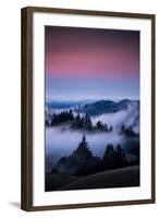 Gateway To Heaven, Beautiful Sunset and Fog at Mount Tamalpais, California-Vincent James-Framed Photographic Print