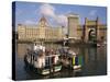 Gateway to India and the Taj Mahal Hotel, Mumbai (Bombay), India-Charles Bowman-Stretched Canvas