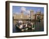 Gateway to India and the Taj Mahal Hotel, Mumbai (Bombay), India-Charles Bowman-Framed Photographic Print