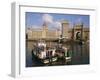 Gateway to India and the Taj Mahal Hotel, Mumbai (Bombay), India-Charles Bowman-Framed Photographic Print