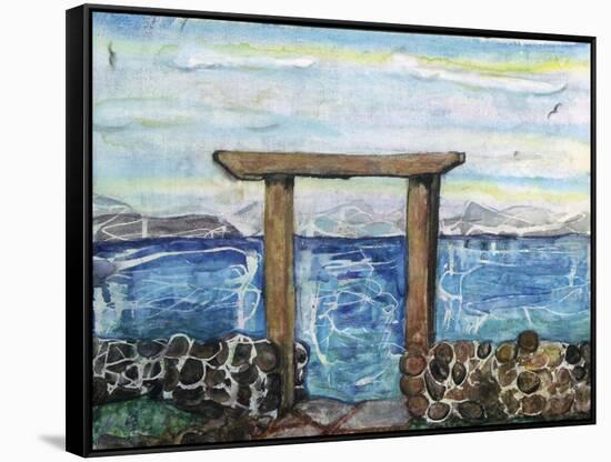 Gateway to Michigan-Lauren Moss-Framed Stretched Canvas