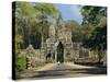 Gateway to the Bayon Temple Complex, Angkor, Siem Reap, Cambodia-Gavin Hellier-Stretched Canvas