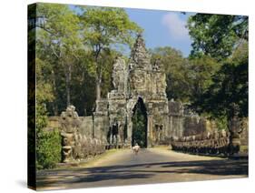 Gateway to the Bayon Temple Complex, Angkor, Siem Reap, Cambodia-Gavin Hellier-Stretched Canvas