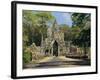 Gateway to the Bayon Temple Complex, Angkor, Siem Reap, Cambodia-Gavin Hellier-Framed Photographic Print